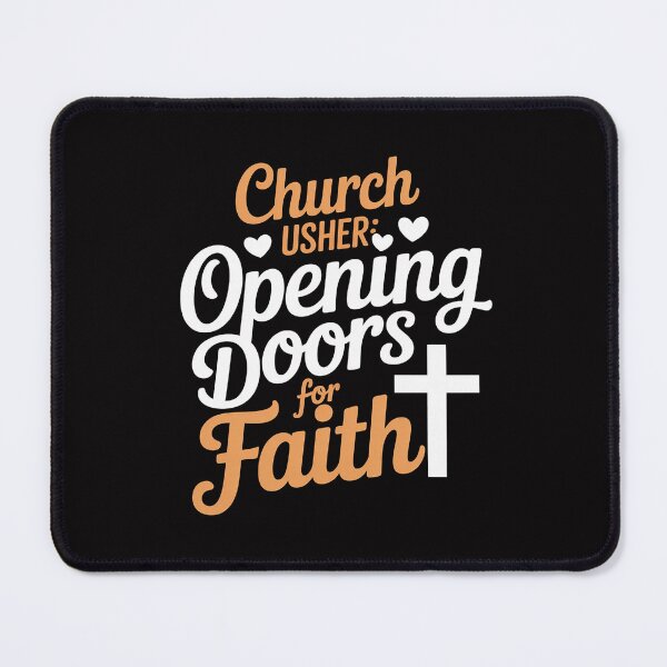 Item preview, Church Usher Opening Doors For Faith Cross Catholicism designed and sold by MatthewJordas.