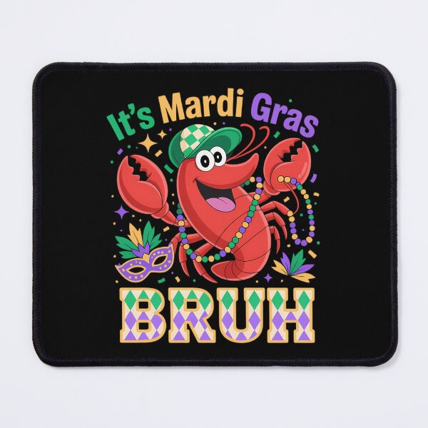 Item preview, It's Mardi Gras Bruh Dabbing Crawfish Carnival designed and sold by AsteriskDatBArt.