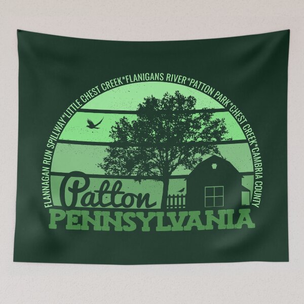 Item preview, Patton Pennsylvania Sunset Retro Vintage Local Pride Logo designed and sold by CRHPOD20.