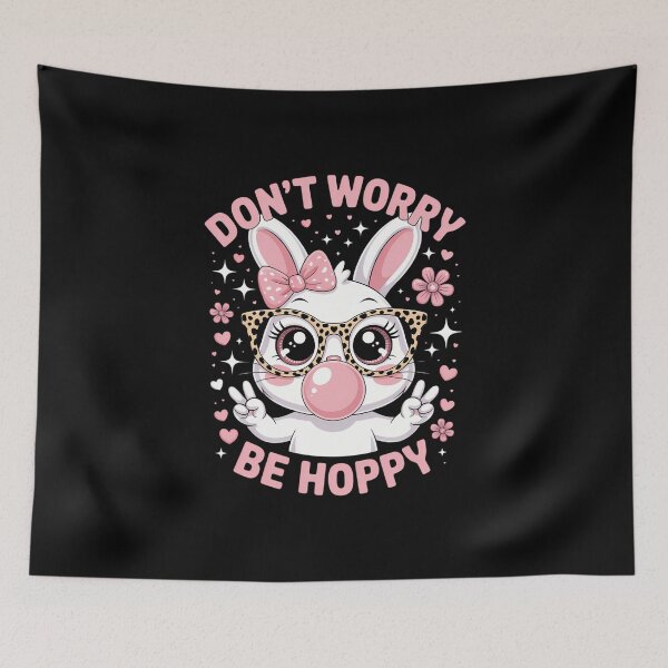 Item preview, Happy Easter Groovy Bunny Face Don't Worry Be Hoppy designed and sold by IdunayaStore.