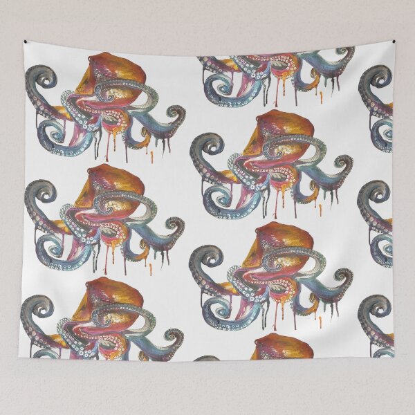 Item preview, Rainbow octopus squid  designed and sold by Galianoartist.