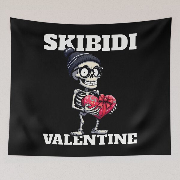 Item preview, Funny Sigma Skeleton Valentine Heart Meme designed and sold by zirqzurym17.