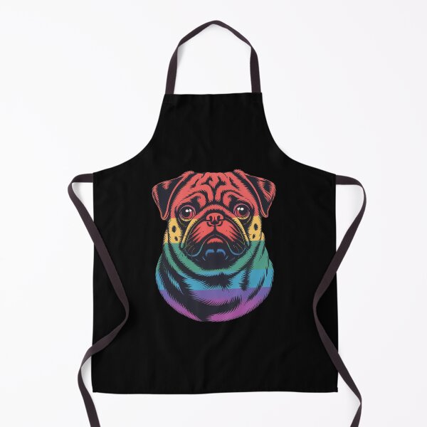Item preview, Rainbow Gay Pride Rainbow Flag Pride LGBT Dog Cute Pug Pet Lover designed and sold by AsteriskDatBArt.