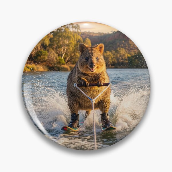 Artikelvorschau, Quokka-Wasserski auf einem See entworfen und verkauft von Tridentulus.