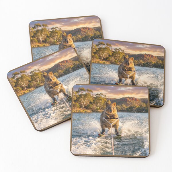 Item preview, Quokka Waterskiing on a Lake designed and sold by Tridentulus.