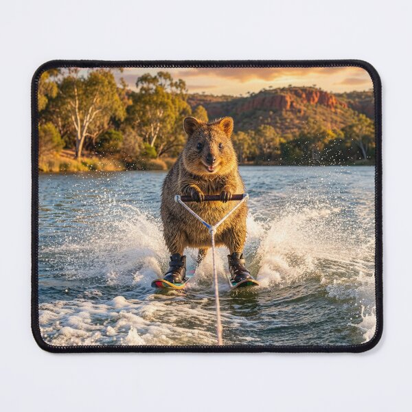 Item preview, Quokka Waterskiing on a Lake designed and sold by Tridentulus.