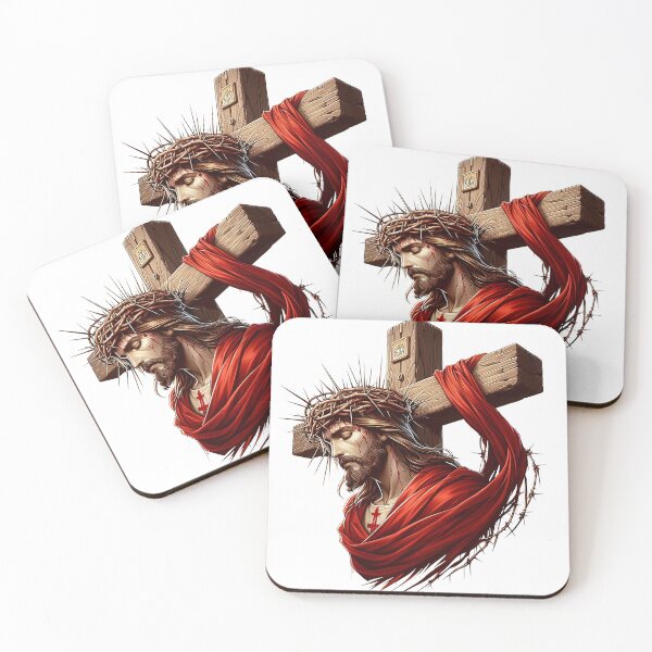 Item preview, Jesus Christ Passion and Sacrifice - Christian Cross & Crown of Thorns Art designed and sold by citesc-biblia.