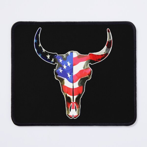 Item preview, Bison Skull American Flag designed and sold by PerkyParakeet.