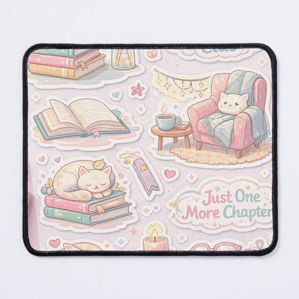Item preview, Offline Reading Club Cozy Bookworm Pastel Sticker Sheet designed and sold by goodcrystals.