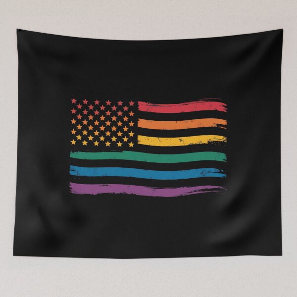 Item preview, LGBTQ Pride Month American Flag designed and sold by AsteriskDatBArt.