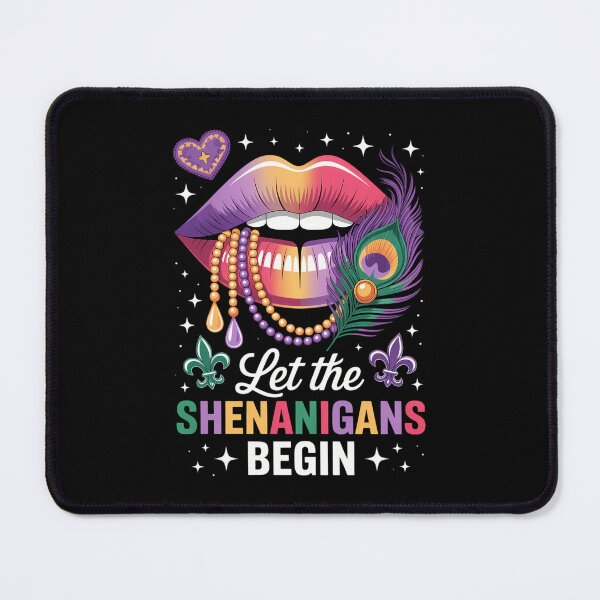 Item preview, Let The Shenanigans Begin Mask Beads Mardi Gras designed and sold by IdunayaStore.