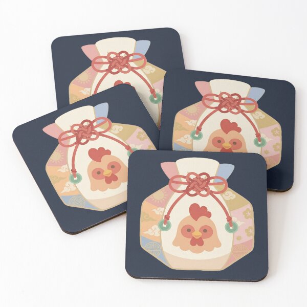 Item preview, Cute Year of the Rooster Korean Zodiac Lucky Bag (Diligence & Success) designed and sold by Kz(k-zodiac).