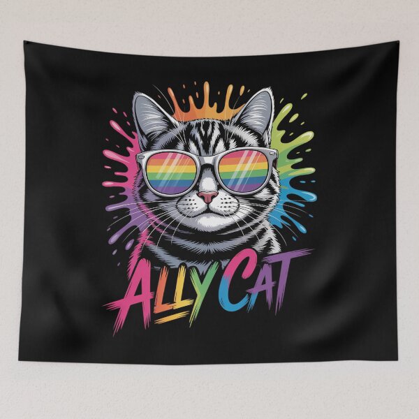 Item preview, LGBT Ally Cat Pride Cat Pride Parade LGBT Support Equal Rights designed and sold by AsteriskDatBArt.