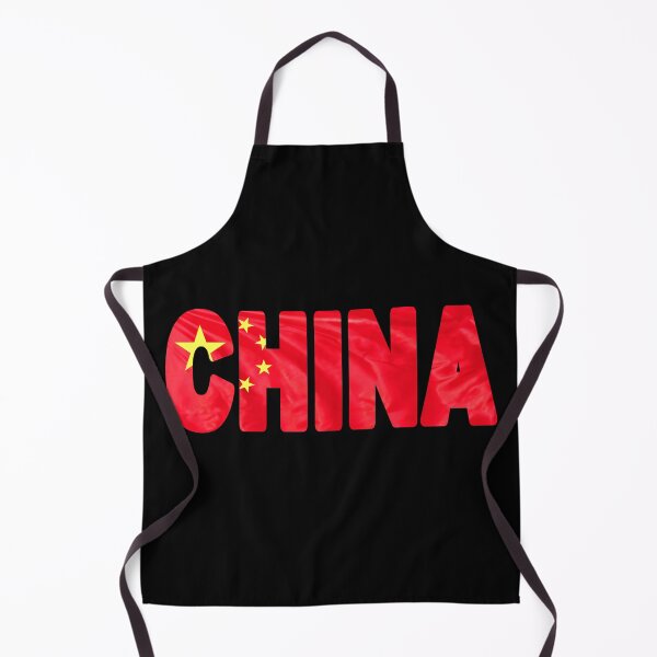 Item preview, CHINA - Flag Flying in Wind cut to Letters Souvenir Sticker Shirt designed and sold by Adam Gormley.