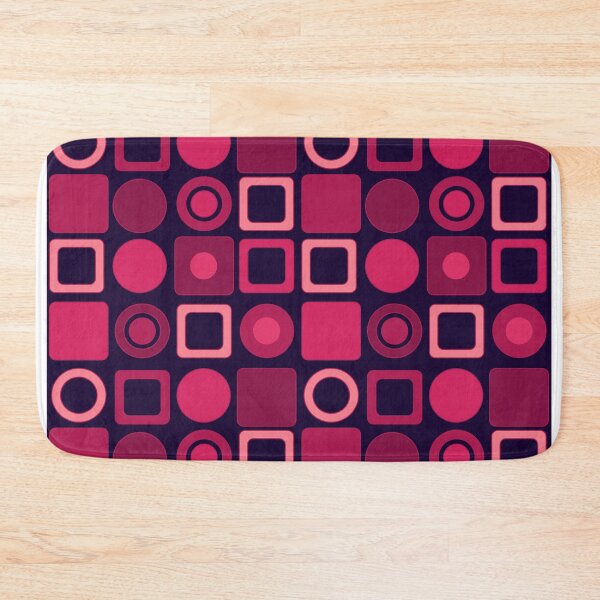 Item preview, Retro geometric pattern solid red   retro designed and sold by fuzzyfox.