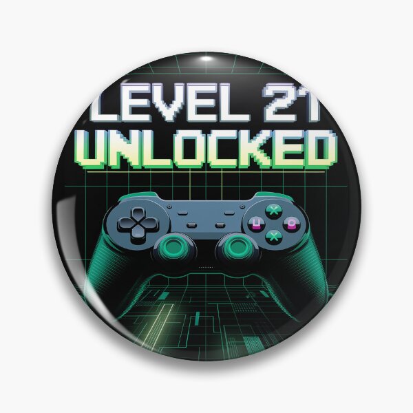 Item preview, Level 21 Unlocked Video Gamer Geek 21st  designed and sold by PowAcademy.