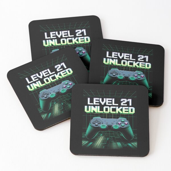 Item preview, Level 21 Unlocked Video Gamer Geek 21st  designed and sold by PowAcademy.