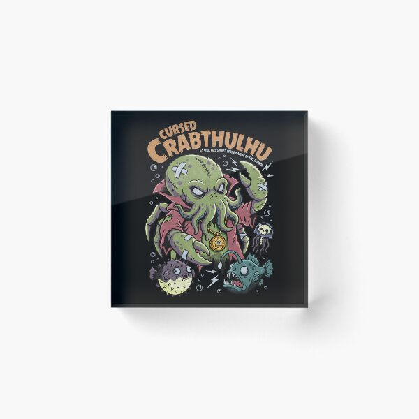Item preview, Cursed Crabthulhu Lovecraft Sea Monster Horror designed and sold by tollaru.