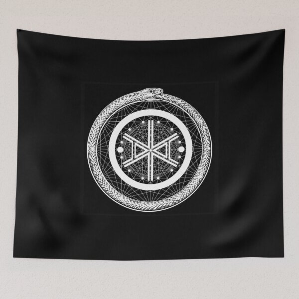 Item preview, Ouroboros Sacred Geometry Sigil – Protection Rune Circle Design designed and sold by Apothekary.