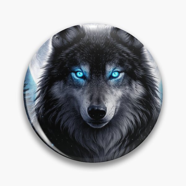 Artikelvorschau, Mystischer Grauer Wolf – Eisiger Mondwald Galaxienkunst entworfen und verkauft von Alexis Art Collection.