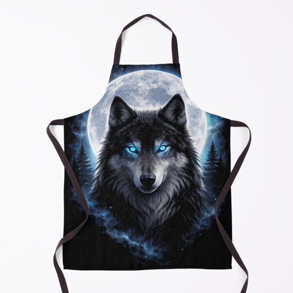 Artikelvorschau, Mystischer Grauer Wolf – Eisiger Mondwald Galaxienkunst entworfen und verkauft von Alexis Art Collection.