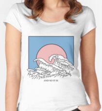 And So It Is Wave Fitted Scoop T-Shirt