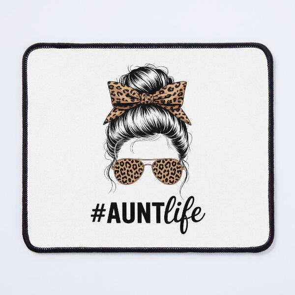 Item preview, Leopard Aunt Life Messy Bun Bleached Auties Girl Mothers Day designed and sold by IdunayaStore.