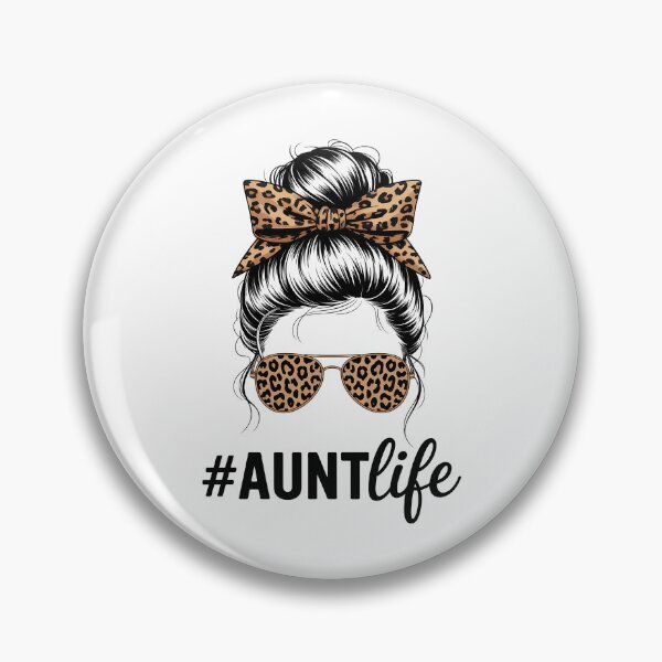 Item preview, Leopard Aunt Life Messy Bun Bleached Auties Girl Mothers Day designed and sold by IdunayaStore.