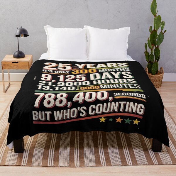 Item preview, 25 Years 300 Months 9125 Days Who's Counting - 25th Birthday designed and sold by CombatTask.