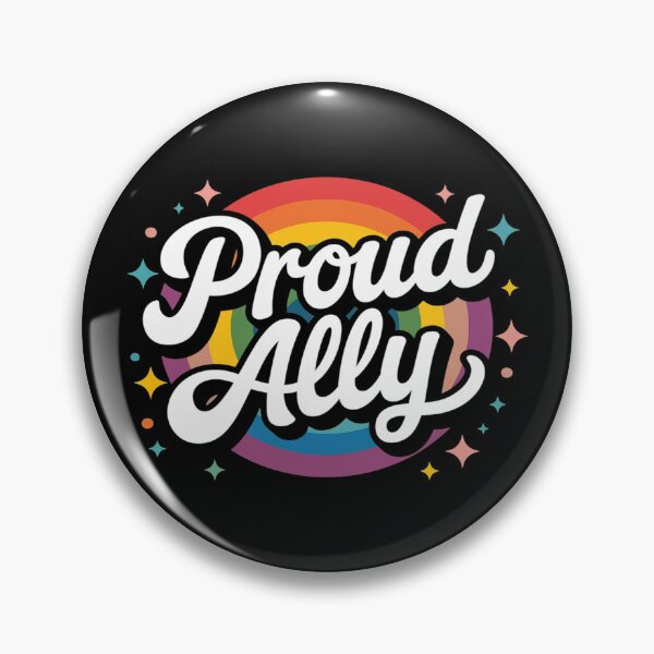 Item preview, LGBTQ+ Pride - Proud Ally Rainbow Support  designed and sold by PowAcademy.