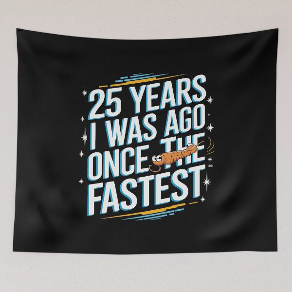 Item preview, 25 Years Ago I Was Once The Fastest 25th Birthday designed and sold by CombatTask.