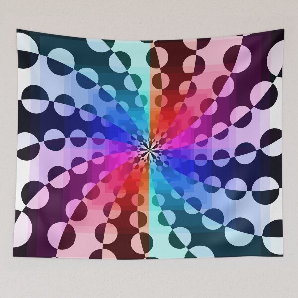 Item preview, Contrasting Circle Spiral Geometric Design designed and sold by DDJust4U.