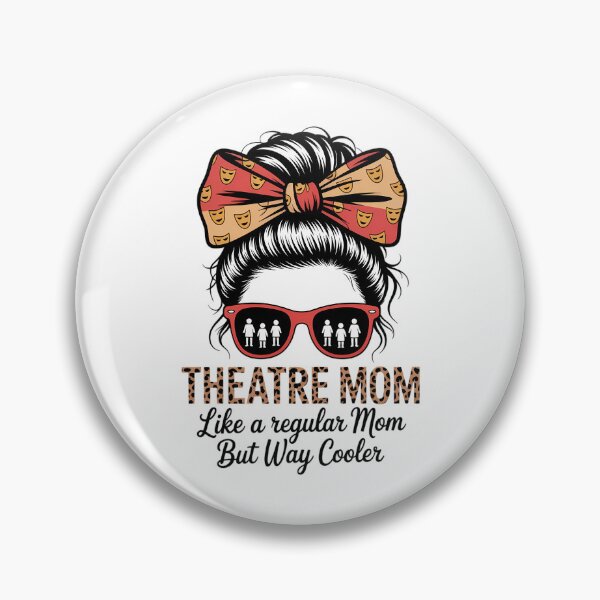 Item preview, Leopard Theatre Mom Cute Messy Bun Theater Mothers Day designed and sold by IdunayaStore.