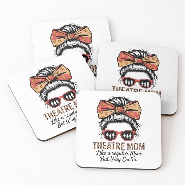 Item preview, Leopard Theatre Mom Cute Messy Bun Theater Mothers Day designed and sold by IdunayaStore.