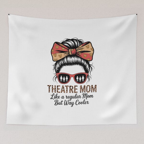 Item preview, Leopard Theatre Mom Cute Messy Bun Theater Mothers Day designed and sold by IdunayaStore.