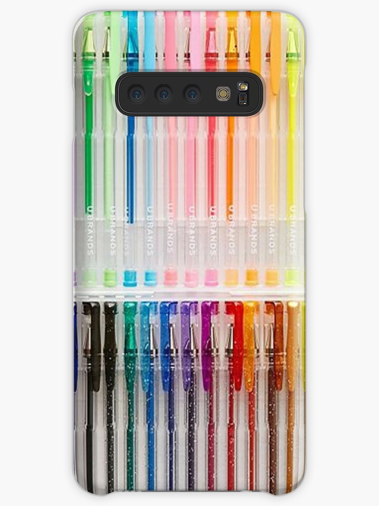 case of gel pens