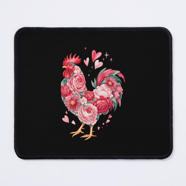 Item preview, Cute Floral Chicken Lover Hearts Valentine's Day designed and sold by FaithAbbott.