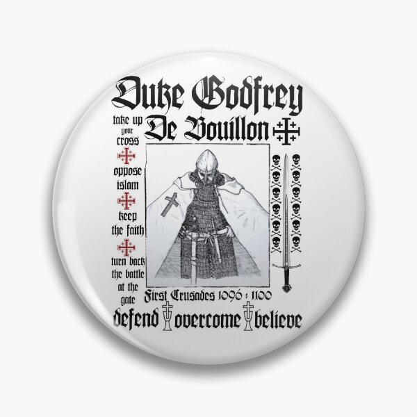 Item preview, Duke Godfrey of Bouillon First Crusades designed and sold by BE-FREE-APPAREL.