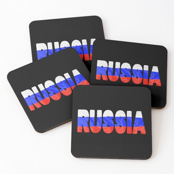 Item preview, RUSSIA - Flag Flying in Wind cut to Letters Souvenir Sticker Shirt designed and sold by Adam Gormley.