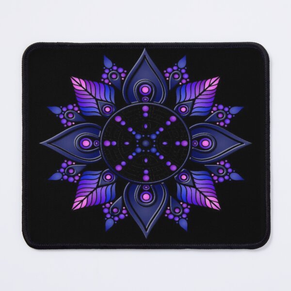 Item preview, Attractive cosmic violet petal mandala art designed and sold by NivyasArtistry.
