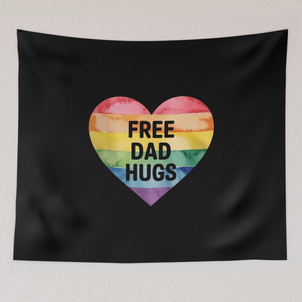 Item preview, Free Dad Hugs LGBT Pride Gay Pride Parades Rainbow Flag Lgbt designed and sold by IdunayaStore.