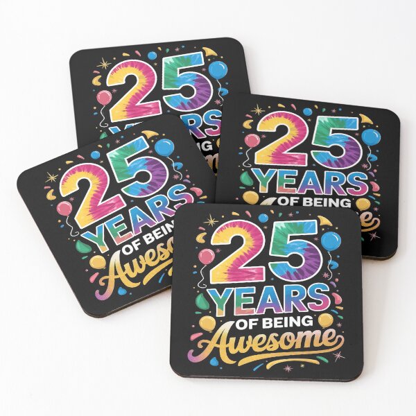 Item preview, 25 Years Of Being Awesome Tie Dye 25th Birthday Present  designed and sold by CombatTask.