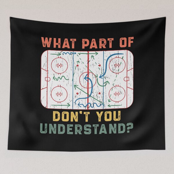 Item preview, Vintage Hockey Rink Diagram Funny T-Shirt designed and sold by LarryMBrown.