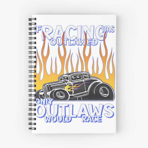 Item preview, Outlaw Racing Hot Rod Flames Classic Vehicle Design, Merch By Amazon, Redbubble, Teepublic, Limited designed and sold by CobwebCritters.