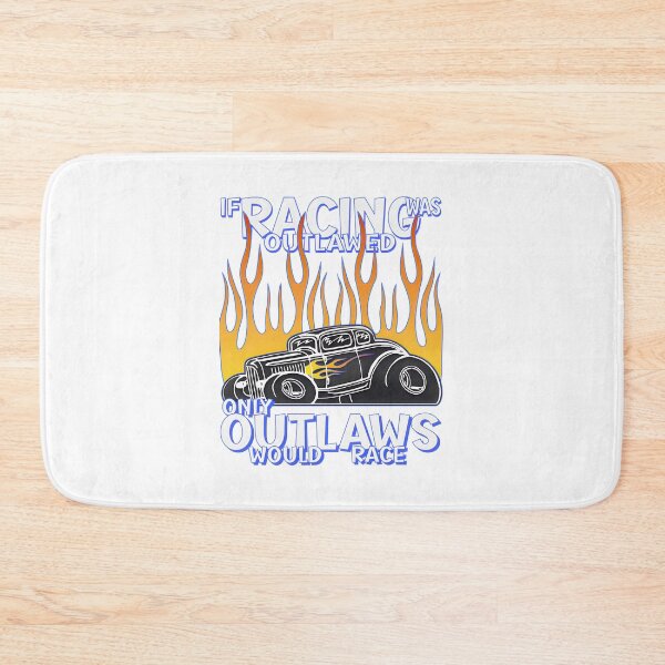 Item preview, Outlaw Racing Hot Rod Flames Classic Vehicle Design, Merch By Amazon, Redbubble, Teepublic, Limited designed and sold by CobwebCritters.