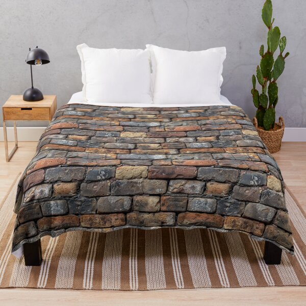 Item preview, Rustic Weathered Industrial Exposed Brick Wall designed and sold by NTGUILTY.
