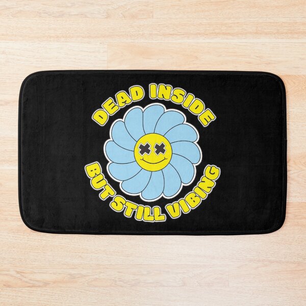 Item preview, Dead Inside But Still Vibing Blue Flower Aesthetic designed and sold by Quipzzy.