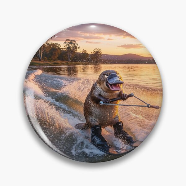 Item preview, Waterskiing Platypus designed and sold by Tridentulus.