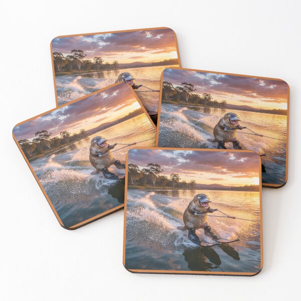 Item preview, Waterskiing Platypus designed and sold by Tridentulus.
