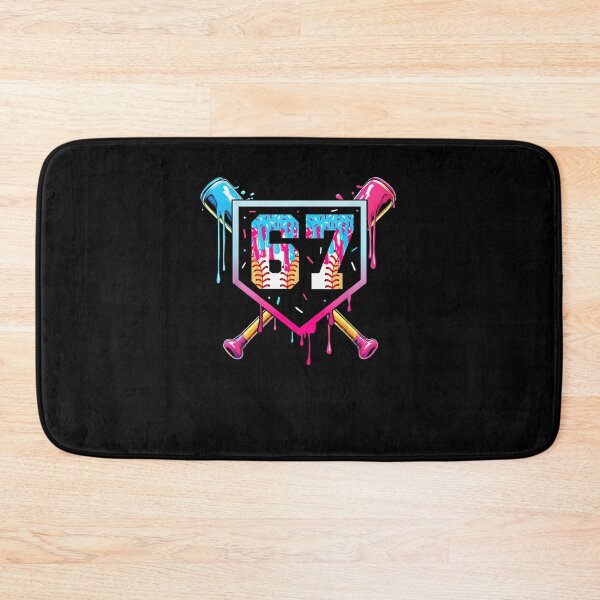 Item preview, Baseball Ice Cream Drip Number 67 Player 67th Birthday designed and sold by Juansustait.